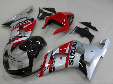 Carenagens Moto Suzuki GSXR 750 2001-2003 - Vermelho Prata Preto