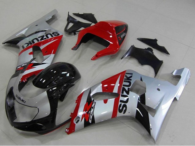 Carenagens Moto Suzuki GSXR 750 2001-2003 - Vermelho Prata Preto