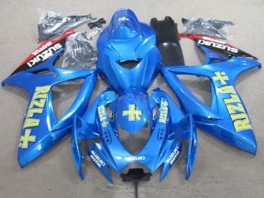 Carenagens Moto Suzuki GSXR 750 2006-2007 - Azul Vermelho Preto Ouro Rizla