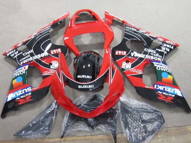 Carenagens Moto Suzuki GSXR 1000 2000-2002 - Vermelho Preto Azul DENSO