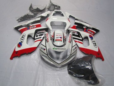 Carenagens Moto Suzuki GSXR 1000 2000-2002 - Branco Vermelho Preto Rizoma Playboy