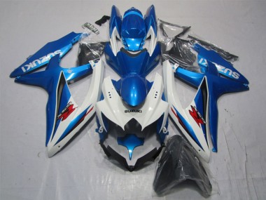 Carenagem Moto Suzuki GSXR 1000 2007-2008 - Branco Azul Vermelho