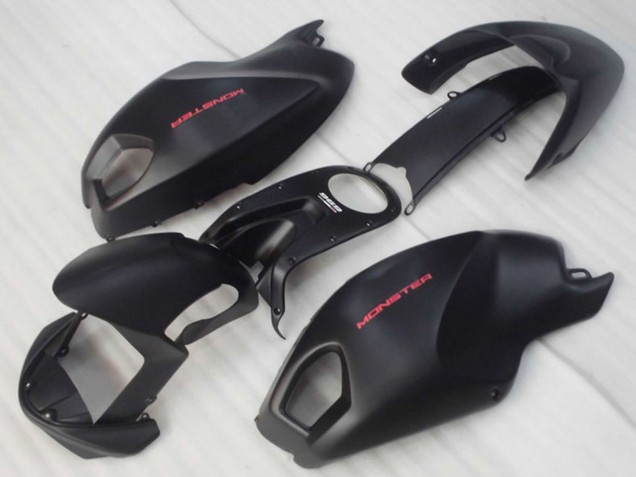 Carenagem Moto Ducati Monster 696 2008-2012 - Preto Fosco