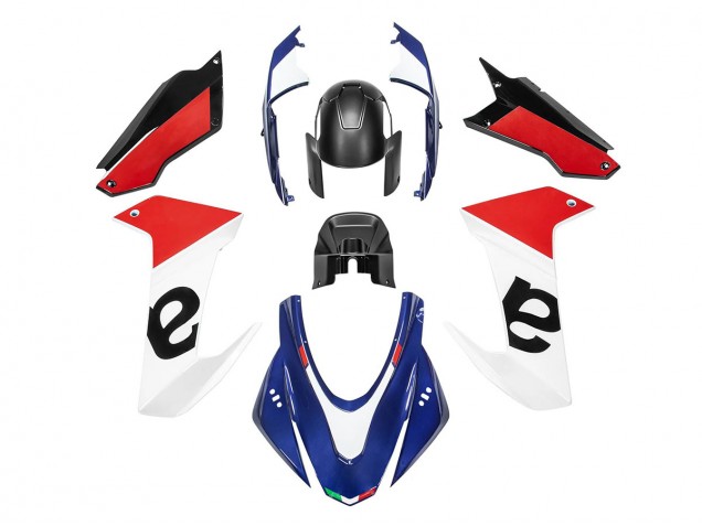 Carenagens Moto Aprilia RS660 2020-2024 - Branco Azul Vermelho