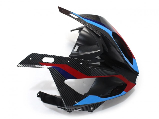 Carenagens Moto BMW S1000RR 2015-2016 - Azul Vermelho Fibra de Carbono