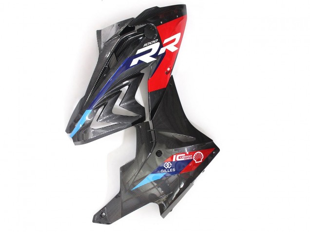 Carenagens Moto BMW S1000RR 2015-2016 - Azul Vermelho Fibra de Carbono
