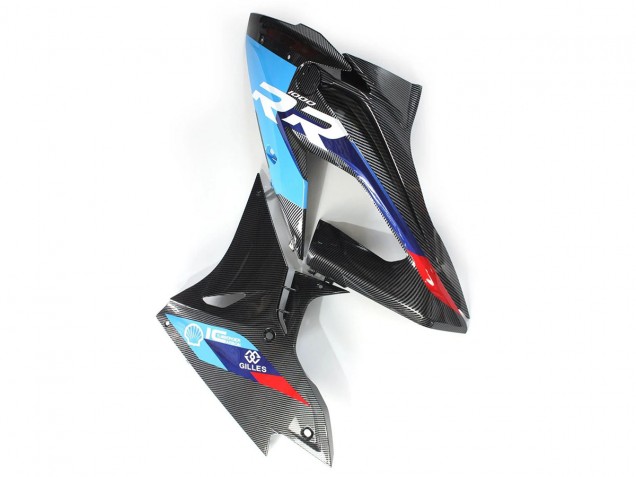 Carenagens Moto BMW S1000RR 2015-2016 - Azul Vermelho Fibra de Carbono