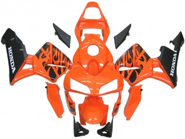 Carenagens ABS Honda CBR600RR 2003-2004 - Laranja Branco Vermelho Preto Brilhante Repsol