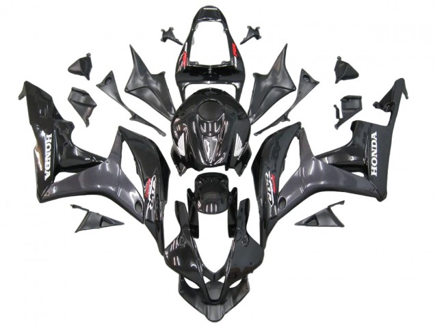 Carenagens Moto Honda CBR600RR 2007-2008 - Cinzento Preto Brilhante Decalques