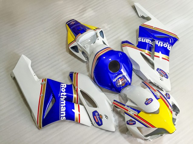 Carenagens Moto Honda CBR1000RR 2004-2005 - Branco Azul Amarelo Rothmans