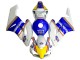 Carenagens Moto Honda CBR1000RR 2004-2005 - Branco Azul Amarelo Rothmans