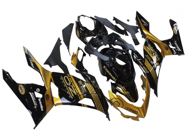 Carenagens Moto Kawasaki EX400 2018-2024 - Ouro Preto Brilhante