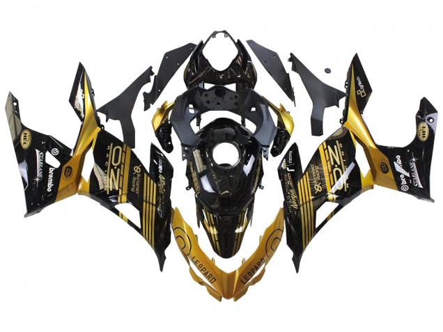 Carenagens Moto Kawasaki EX400 2018-2024 - Ouro Preto Brilhante