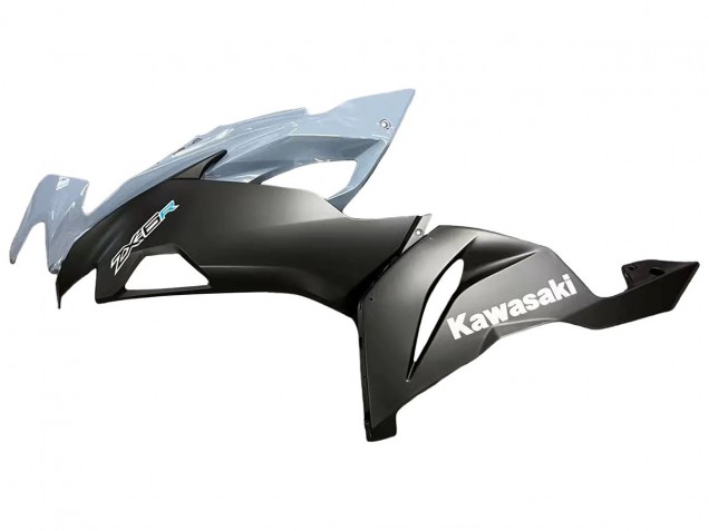 Carenagens Moto Kawasaki ZX6R 2019-2022 - Cinzento Preto Fosco