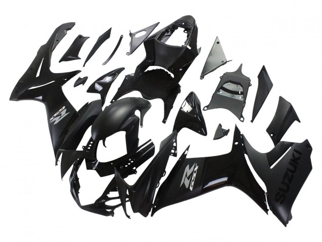 Carenagens Moto Suzuki GSXR 600/750 2011-2024 - Preto Fosco Preto Brilhante