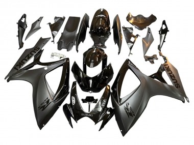 Carenagens Moto Suzuki GSXR 600/750 2006-2007 - Preto Brilhante Preto Fosco