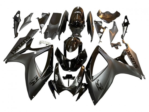 Carenagens Moto Suzuki GSXR 600/750 2006-2007 - Preto Brilhante Preto Fosco