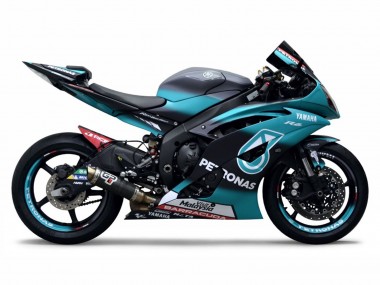 Carenagens Moto Yamaha YZF R6 2008-2016 - Verde Claro Branco Preto Petronas