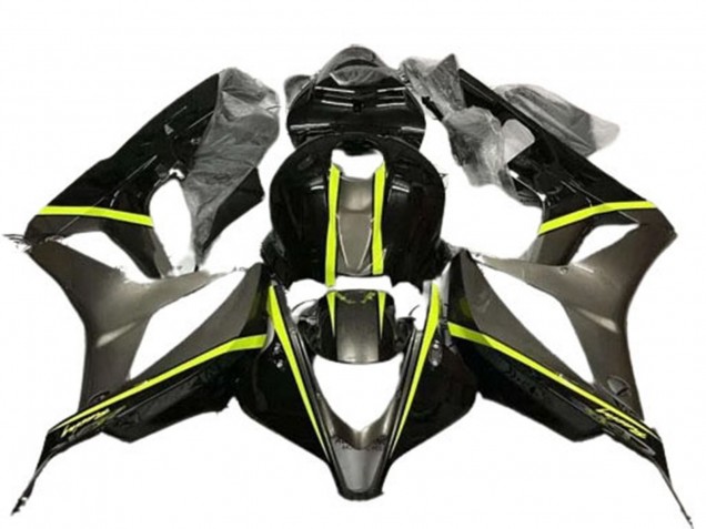 Carenagens Moto Honda CBR600RR 2007-2008 - Preto Brilhante Alta Visibilidade Amarelo