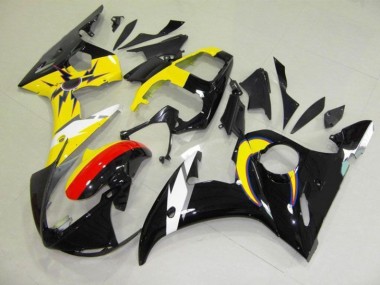 Moon Preto Amarelo Carenagem Yamaha R6 2003-2005