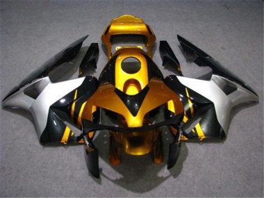 Ouro Prata Preto Carenagem Honda CBR 600RR 2003-2004