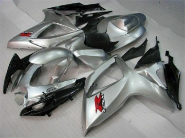 Prata Abs Kit Completos Carenagem Suzuki GSXR 600 / 750 K6 2006-2007