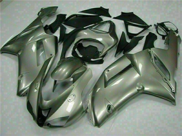 Prata Abs Kits Carenagem Kawasaki ZX6R 2007-2008 Prata Abs Kits Carenagem Kawasaki ZX6R 2007-2008
