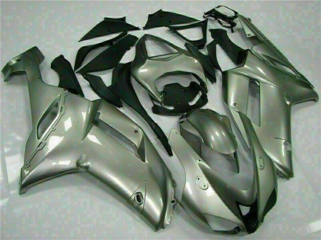 Prata Abs Kits Carenagem Kawasaki ZX6R 2007-2008 Prata Abs Kits Carenagem Kawasaki ZX6R 2007-2008