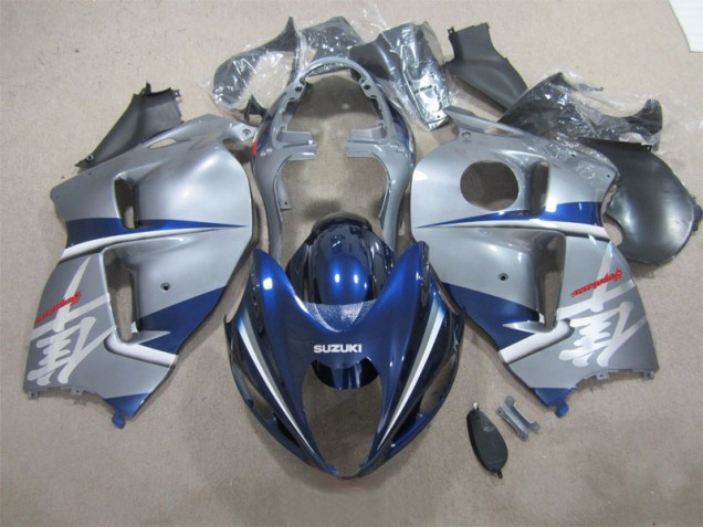 Prata Azul Carenagem Suzuki GSXR 1300 Hayabusa 1996-2007 Prata Azul Carenagem Suzuki GSXR 1300 Hayabusa 1996-2007
