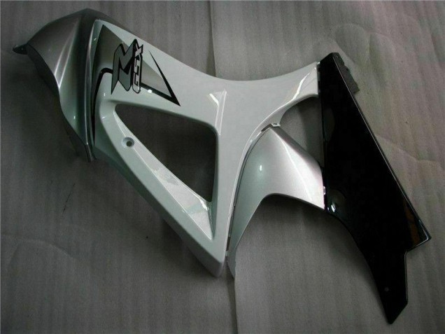 Prata Branco Carenagem Suzuki GSXR 1000 K7 2007-2008 Prata Branco Carenagem Suzuki GSXR 1000 K7 2007-2008