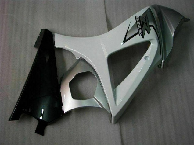 Prata Branco Carenagem Suzuki GSXR 1000 K7 2007-2008 Prata Branco Carenagem Suzuki GSXR 1000 K7 2007-2008