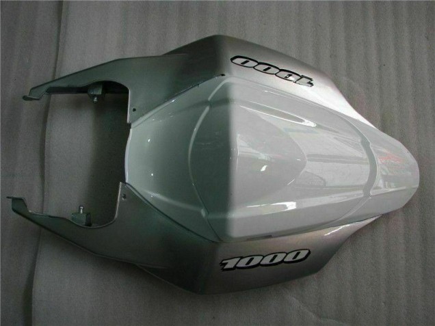 Prata Branco Carenagem Suzuki GSXR 1000 K7 2007-2008 Prata Branco Carenagem Suzuki GSXR 1000 K7 2007-2008