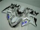 Prata Branco Carenagem Suzuki GSXR 1000 K9 2009-2016 Prata Branco Carenagem Suzuki GSXR 1000 K9 2009-2016