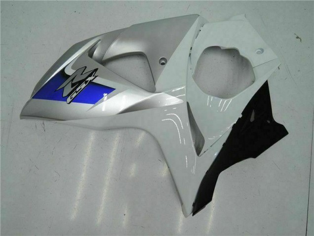Prata Branco Carenagem Suzuki GSXR 1000 K9 2009-2016 Prata Branco Carenagem Suzuki GSXR 1000 K9 2009-2016