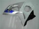 Prata Branco Carenagem Suzuki GSXR 1000 K9 2009-2016 Prata Branco Carenagem Suzuki GSXR 1000 K9 2009-2016