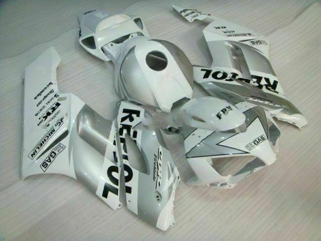 Prata Branco Repsol Abs Kit Completos Carenagem Honda CBR 1000RR 2004-2005