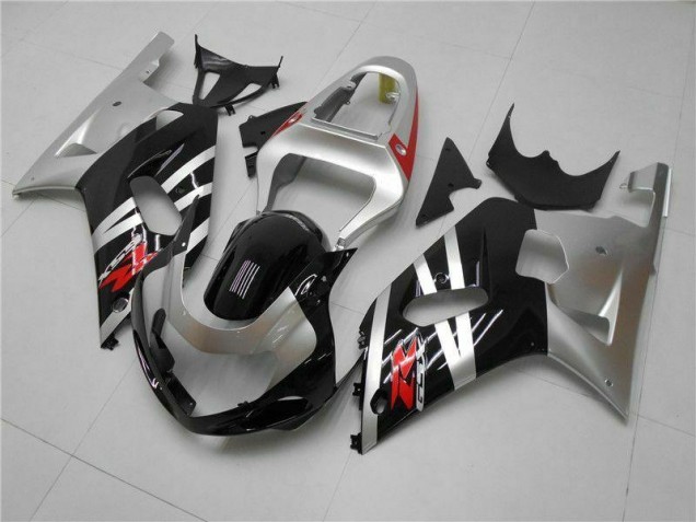 Prata Carenagem Suzuki GSXR 600 / 750 K1 K2 K3 2001-2003 Prata Carenagem Suzuki GSXR 600 / 750 K1 K2 K3 2001-2003