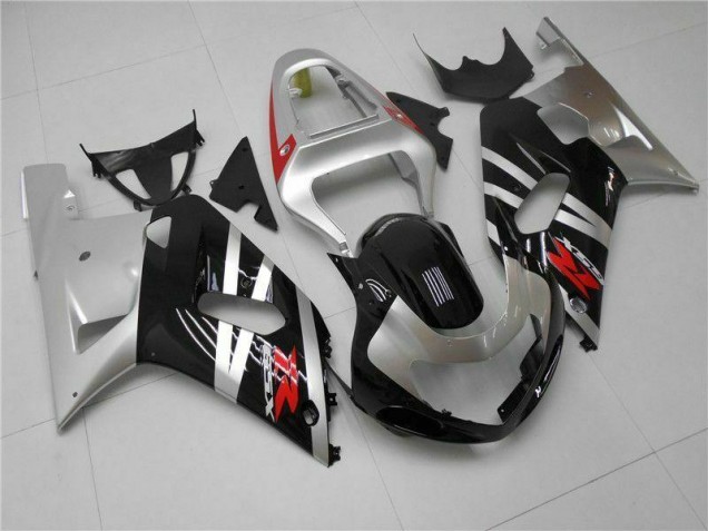Prata Carenagem Suzuki GSXR 600 / 750 K1 K2 K3 2001-2003 Prata Carenagem Suzuki GSXR 600 / 750 K1 K2 K3 2001-2003