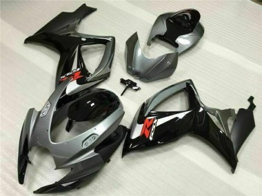 Prata Cinzento Abs Plástico Suzuki GSXR 600 / 750 K6 2006-2007