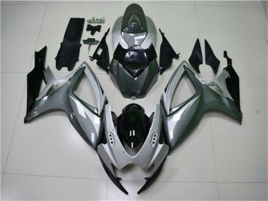 Prata Cinzento Carroçaria Suzuki GSXR 600 / 750 K6 2006-2007