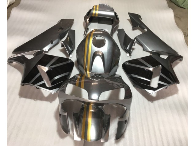 Prata Ouro Preto Carenagem Honda CBR 600RR 2003-2004 Prata Ouro Preto Carenagem Honda CBR 600RR 2003-2004