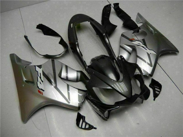Prata Preto Carenagem Honda CBR 600 F4i 2004-2007 Prata Preto Carenagem Honda CBR 600 F4i 2004-2007