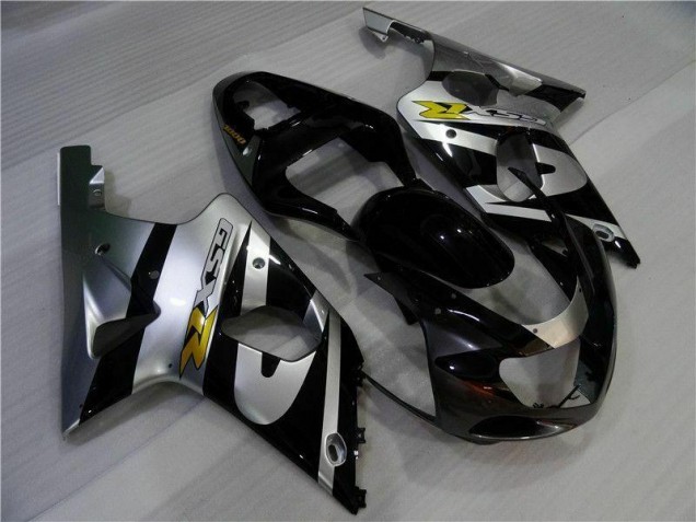 Prata Preto Carenagem Suzuki GSXR 1000 K1 2000-2002 Prata Preto Carenagem Suzuki GSXR 1000 K1 2000-2002