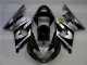 Prata Preto Carenagem Suzuki GSXR 1000 K1 2000-2002 Prata Preto Carenagem Suzuki GSXR 1000 K1 2000-2002