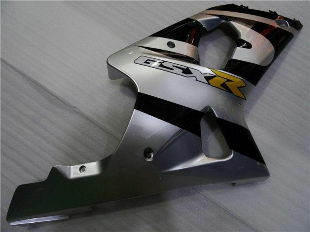 Prata Preto Carenagem Suzuki GSXR 1000 K1 2000-2002 Prata Preto Carenagem Suzuki GSXR 1000 K1 2000-2002