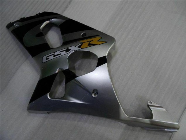 Prata Preto Carenagem Suzuki GSXR 1000 K1 2000-2002 Prata Preto Carenagem Suzuki GSXR 1000 K1 2000-2002