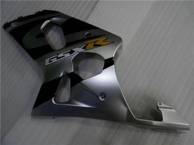 Prata Preto Carenagem Suzuki GSXR 1000 K1 2000-2002 Prata Preto Carenagem Suzuki GSXR 1000 K1 2000-2002