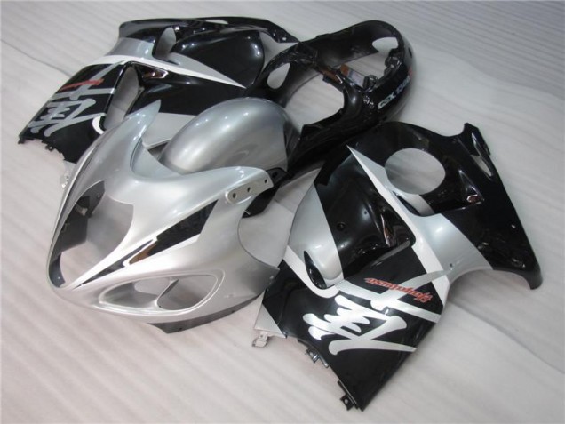 Prata Preto Carenagem Suzuki GSXR 1300 Hayabusa 1996-2007 Prata Preto Carenagem Suzuki GSXR 1300 Hayabusa 1996-2007