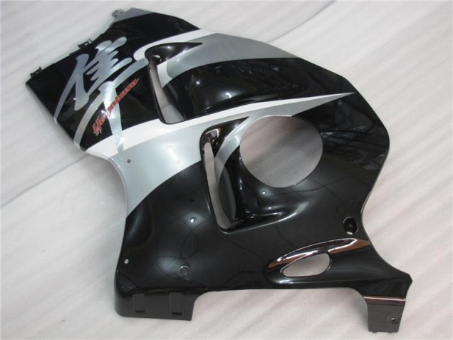 Prata Preto Carenagem Suzuki GSXR 1300 Hayabusa 1996-2007 Prata Preto Carenagem Suzuki GSXR 1300 Hayabusa 1996-2007