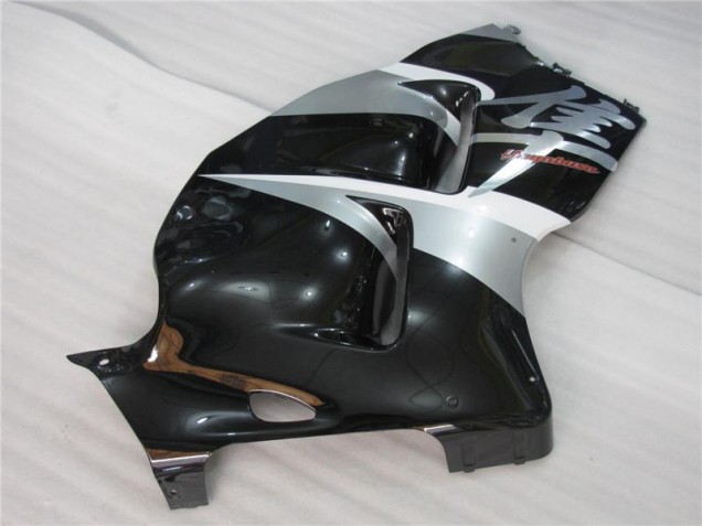 Prata Preto Carenagem Suzuki GSXR 1300 Hayabusa 1996-2007 Prata Preto Carenagem Suzuki GSXR 1300 Hayabusa 1996-2007